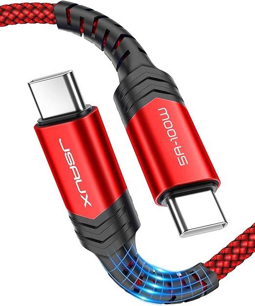 JSAUX USB C to USB C 100W Fast Charging Cable 2M R...